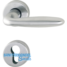 HOPPE Drckergt. VERONA - auf Ros. PZ, TS 39 - 47, Messing verchromt matt