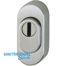 HOPPE SH-Zylinderrosette auen oval, m Kernziehschutz, EdSt.matt