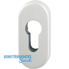 HOPPE SH-Zylinderrosette auen oval, m Kernziehschutz, EdSt.matt