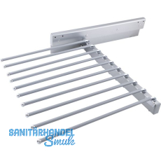 Hosenauszug Karat 10 schwenkbar, 465x100x480 mm, Stahl verchromt poliert