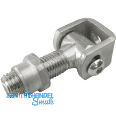 Anschweißband zweidimensional verstellbar, Stahl blank/verzinkt M 20 Anschweißband zweidimensional verstellbar, Stahl blank/verzinkt M 20