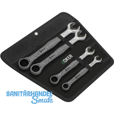 WERA Maulschlüssel-Satz JOKER mit Ringratsche 4-teilig WERA Maulschlüssel-Satz JOKER mit Ringratsche 4-teilig