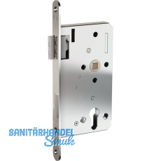 Magnetfallenschloss KFV 116 1/2, PZW 72 mm, Stulp rund 235 x 18 x 3 mm,Edelstahl