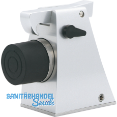 Torhalter mit Fanghaken und Puffer, Hhe 121 mm, silberfrbig