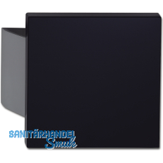 KWS Plattengriff SARAH - 150 x 150 x 18mm, Alu silber elox./schwarz