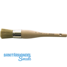 Kapsel Pinsel Gre 4  8 mm mit reinen hellen Borsten und rohem Stiel