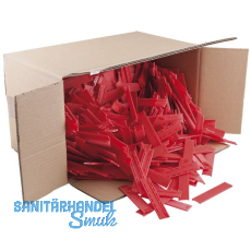 GLUSKE BKV Gitterklotz 100 x 20 x 3 aus Kunststoff rot (Verglasungsklotz)