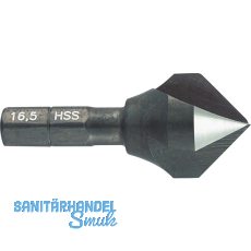 ALPEN Kegelsenker u. Entgratsenker BIT Z=3 90 Grad HSS M8 1/4\"Sechskantschaft