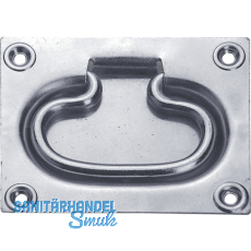 Kistengriff zum Einlassen Breite 80 mm, L 100 mm, verzinkt