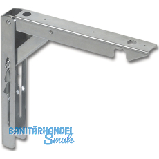 Konsole Klapponette klappbar ohne Sicherung, Tiefe 300 mm, verzinkt