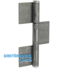 Konstruktionsband 3-tlg. 220 x 50 x 4 mm, Stahl blank