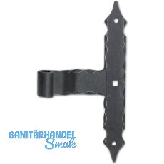 Kreuzband o. Kegel, 300 x 40 x 6 mm, Schmiedeeisen verzinkt geschwrzt