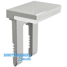 Oberteil zu Glasbodentrger KUBIC mit Gummiauflage transparent