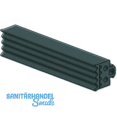 Dichtung 41AL-EPDM, fr Basisprofil Glasstrke 8 & 10 mm, Kunststoff grau