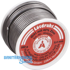 Kolofonium-Ltdraht (Rhren-Lot)  3 mm Rolle =250 g
