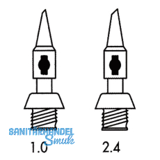 PORTASOL Ltspitze Profi 1.0 mm zu Gasltkolben Professional