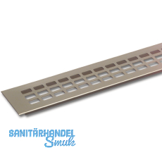 SECOTEC Lftungsgitter Aluminium Titan/Edelstahl Effekt 100X600 mm SB-1