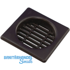 SECOTEC Lftungsgitter Kunststoff zum Einbohren braun 43X43 mm SB-2 BL2