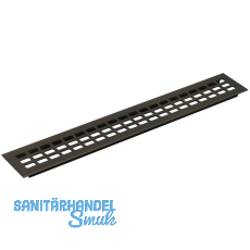 Lftungsgitter Lnge 2000 mm, Breite 130 mm, Aluminium bronze eloxiert