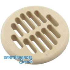 Lüftungsrosette rund ø 83 mm, Einlass ø 68 mm, Ahorn roh Lüftungsrosette rund ø 83 mm, Einlass ø 68 mm, Ahorn roh