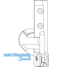 MACO Ecklager TO, 12/20 mm, rechts, 130 kg, silber (54722)