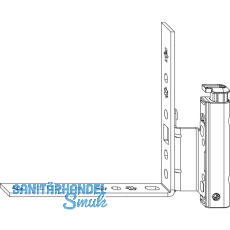 MACO Ecklagerband DT mit V, 12/18- 9 mm, links, wei (207945)