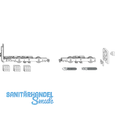 MACO HS Grundkarton Laufwagen 300 kg, ohne Brsten, silber (103063)