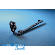 Komfort-Ladenhalter selbstarretierend Rustico, links, schwarz (14348)