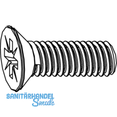 MACO MM Senkkopfschraube M4x8, fr Eckumlenkung kurz, silber (101339)