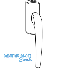 MACO SKB-Z Drehgriff fr Kupplungslasche, links, Aluminium silber eloxiert