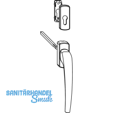 MACO SKB-Z Drehgriff innen fr PZ, VK 8x112 mm, Aluminium silber eloxiert