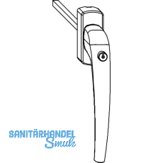 MACO SKB-Z Drehgriff innen, sperrbar, VK 8x40 mm, Aluminium wei beschichtet