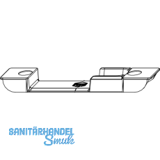 MACO Schlieteil, Falzluft 4 mm, Versatz 9 mm, links/rechts, silber (30545)