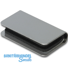 Magnetschnapper-Gegenstck fr Glas, Glasstrke 6 mm, Stahl verchromt poliert