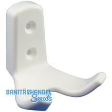 Mantelhaken Amun Breite 57 mm, Hhe 62 mm, Kunststoff wei