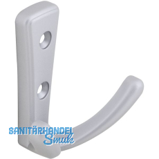 Mantelhaken Deneb Breite 76 mm, Hhe 71 mm, ZN alufarbig