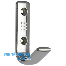 Mantelhaken Gamma Breite 18 mm, Hhe 69 mm, ZN verchromt poliert