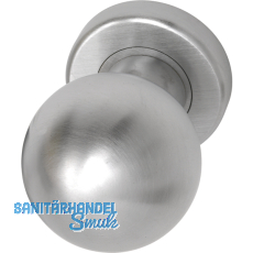 MARCHESI Trknopf Kugelform, - auf Ros.  50 mm fest, Messing poliert