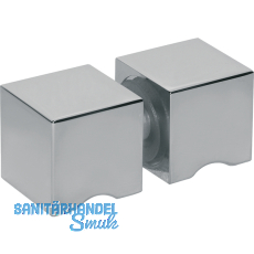 Duschtrknopf DTKL 20, beidseitig, 30 x 30 x 30 mm, Messing verchromt poliert