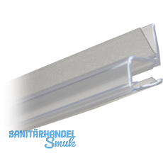 Eckanschlagprofil 90 fr 6 - 8 mm, Lnge 2500 mm, transparent