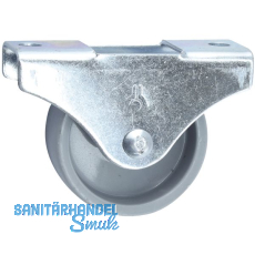 Mbel-Bockrolle 15x14mm, Kunststoff-Rad grau