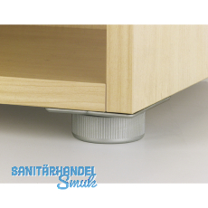 Mbelgleiter verstellbar-Anschraubplatte  50 mm, Kunststoff schwarz