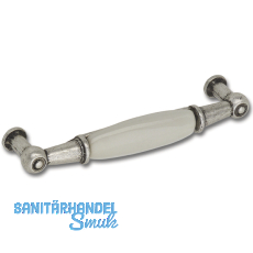 Griff Ontario 2 Breite 107 mm, Porzellan/ZN, elfenbein/altverzinnt Griff Ontario 2 Breite 107 mm, Porzellan/ZN, elfenbein/altverzinnt