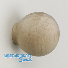 Knopf Olwen  30 mm, Tiefe 34 mm, Erle roh