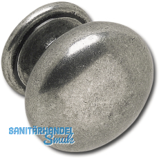 Knopf Omaha ø 33 mm, Tiefe 27 mm, ZN altsilber Knopf Omaha ø 33 mm, Tiefe 27 mm, ZN altsilber