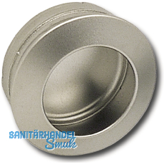 Muschelgriff Zaran  60 mm, Einlass  56 mm, ZN alufarbig