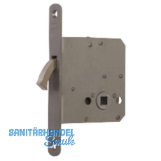 Schiebetrschloss m. vernickeltem Bogenriegel, BB, DM 65, Stulp rund, Edelstahl