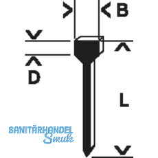 BOSCH Ngel Typ 47 Lnge 28 mm Breite 1,8 mm