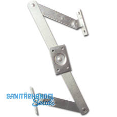 Oberlicht-Z-Schere, Angriffarm 150 mm, Mittelstck 350 mm, Stahl verzinkt