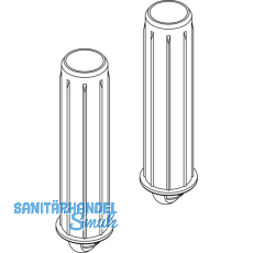 HAWA-Ordena 70/F Bodenfhrung gefedert, 1 Glastr (ESG/VSG)